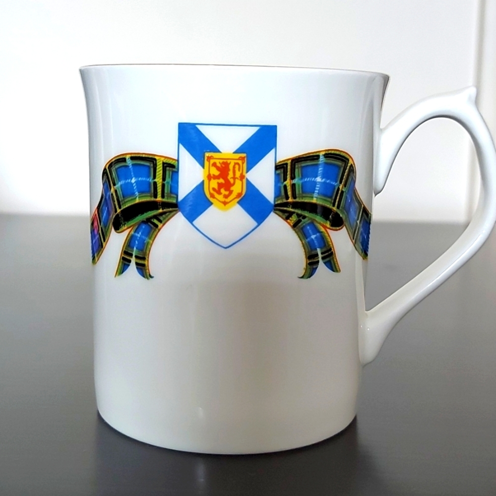 Vintage Nova Scotia Tartan Fine Bone China Mug